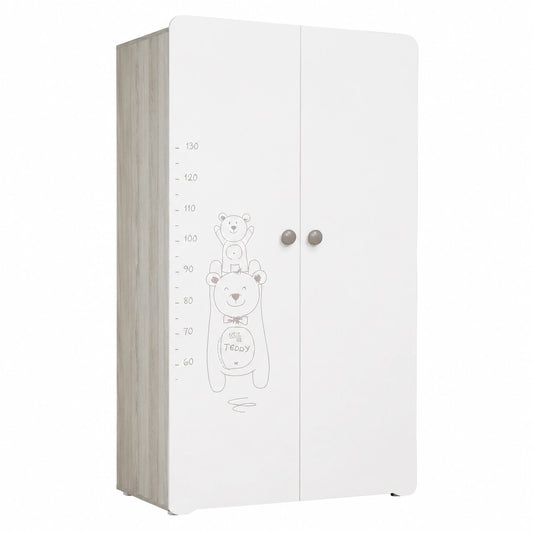 Armadio per Bambini a 2 Ante con Design Teddy