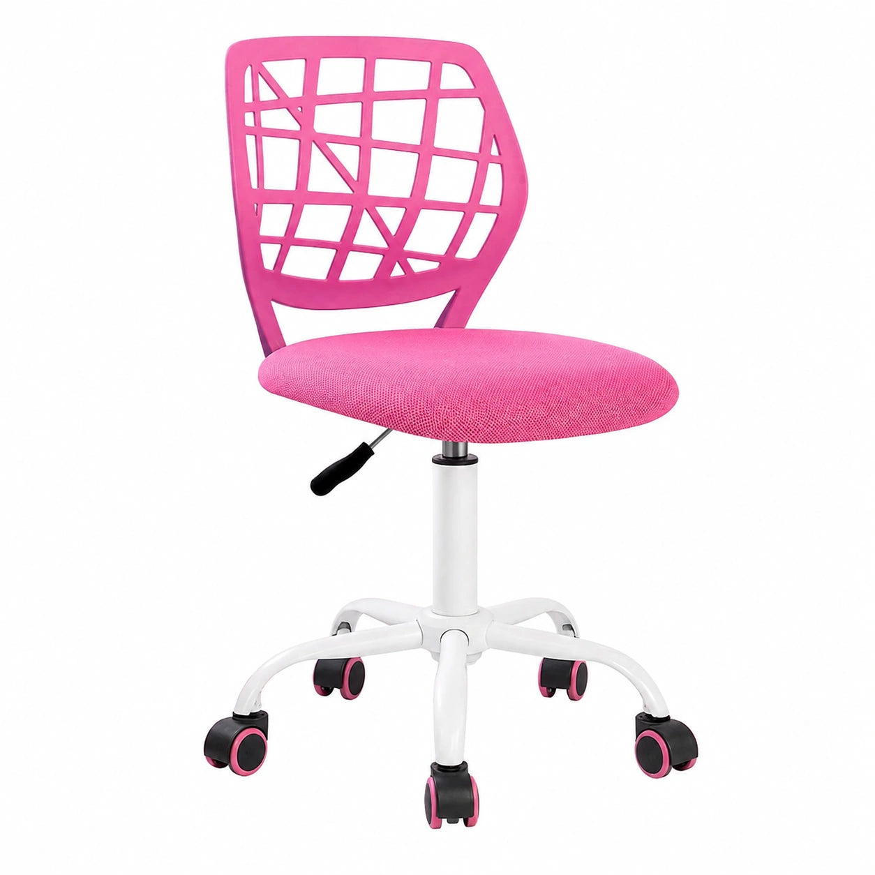 Sedia Regolabile per Bambini Girevole con Design Ergonomico Rosa