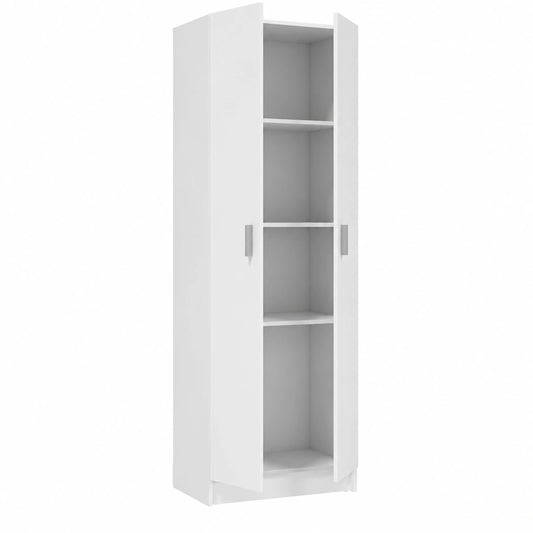 Armadio Multiuso Kawai A3 in Melamina Bianco 59x37x180 cm